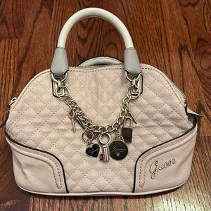 GUESS Rakelle Amour Dome Satchel with decorative charm bracelet